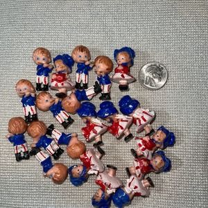 Spirit of 76' Vintage Miniature Patriotic Children Figures Hand Painted HK